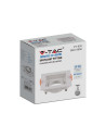 V-TAC GU10 Корпус Квадрат Бял - 6656 - 6