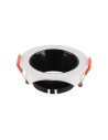 V-TAC GU10 Корпус Кръг Бяла Рамка с Черен Рефлектор - 6645