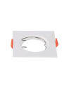 V-TAC GU10 Корпус Квадрат Бял - 6642 - 4