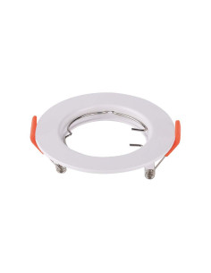 V-TAC GU10 Корпус Кръг Бял - 6640 - Цена | LEDs4economy