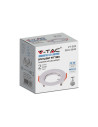 V-TAC GU10 Корпус Кръг Бял - 6640 - 6