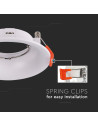 V-TAC GU10 Корпус Кръг Бял - 6632 - 6