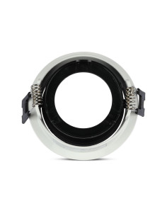 V-TAC GU10 Отливка Кръг Бяло+Черно - 3153 - Цена | LEDs4economy