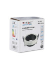 V-TAC GU10 Отливка Кръг Бяло+Черно - 3153 - 4