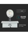 V-TAC 1 x GU10 Корпус Луна Релсов Монтаж Бял - 3617 - 7