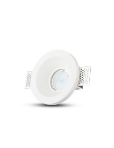 V-TAC GU10 Корпус Кръг Бял - 3697 - Цена | LEDs4economy 2
