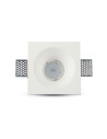 V-TAC GU10 Корпус Квадрат Бял - 3696 - 6