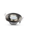 V-TAC GU10 Корпус Луна Кръг Сатен Никел Променлив Ъгъл - 3690 - 5