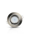 V-TAC GU10 Корпус Луна Кръг Сатен Никел Променлив Ъгъл - 3690 - 6