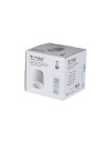 V-TAC GU10 Гипсова Отливка Кръг Бял - 3665 - 3