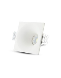 V-TAC GU10 Гипсова Отливка Квадрат Бял - 3653 - Цена | LEDs4economy