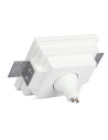 V-TAC GU10 Гипсова Отливка Квадрат Бял - 3649 - 10