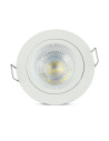 V-TAC GU10 Корпус Луна Кръг Бяла - 3642 - 4