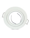 V-TAC GU10 Корпус Луна Кръг Бяла - 3642 - 3