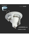 V-TAC GU10 Корпус Луна Кръг Бяла - 3642 - 10