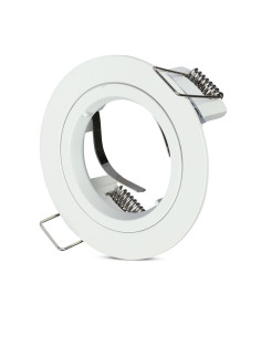 V-TAC GU10 Корпус Луна Кръг Бяла - 3642 - Цена | LEDs4economy