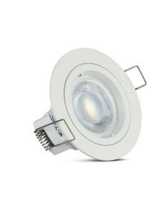 V-TAC GU10 Корпус Луна Кръг Бяла - 3642 - Цена | LEDs4economy 2