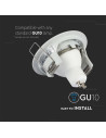 V-TAC GU10 Корпус Луна Кръг Бяла - 3642 - 11