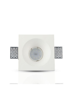 V-TAC GU10 Гипсова Отливка Квадрат Бял - 3641 - Цена | LEDs4economy 2