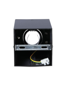 V-TAC GU10 Корпус Луна Външен Монтаж Квадрат Черeн - 3631 - Цена | LEDs4economy