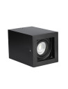 V-TAC GU10 Корпус Луна Външен Монтаж Квадрат Черeн - 3631 - 3