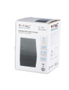 V-TAC GU10 Корпус Луна Външен Монтаж Квадрат Черeн - 3631 - 7