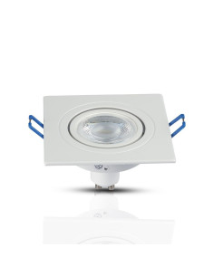 V-TAC 1*GU10 Корпус Луна Квадрат Бяла - 3605 - Цена | LEDs4economy 2