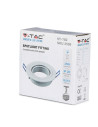 V-TAC 1*GU10 Корпус Луна Кръг Бяла - 9