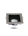 V-TAC GU10 Корпус Луна Квадрат Сатен Никел - 3598 - 7