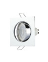V-TAC GU10 Корпус Луна Квадрат Оринтируема Хром - 3592 - 2