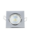 V-TAC GU10 Корпус Луна Квадрат Оринтируема Хром - 3592 - 4