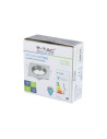 V-TAC GU10 Корпус Луна Квадрат Оринтируема Хром - 3592 - 7