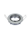 V-TAC GU10 Корпус Луна Кръг Оринтируема Хром - 3589 - 4