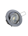 V-TAC GU10 Корпус Луна Кръг Оринтируема Хром - 3589 - 7