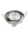 V-TAC GU10 Корпус Луна Кръг Оринтируема Сатен Никел - 3588 - 9