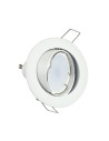 V-TAC GU10 Корпус Луна Кръг Оринтируема Бяла - 3587 - 3