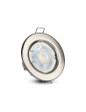 V-TAC GU10 Корпус Луна Кръг Неоринтируема Сатен Никел 2бр/кутия - 3585