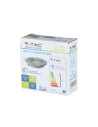 V-TAC GU10 Корпус Луна Кръг Оринтируема Сатен Никел - 3470 - 6