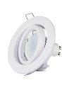 V-TAC GU10 Корпус Луна Кръг Оринтируема Бяла - 3469 - 2