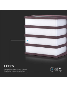 V-TAC 8W LED Стенен Аплик 4000К Кафяв - 10285 - Цена | LEDs4economy 2