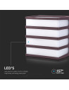 V-TAC 8W LED Стенен Аплик 4000К Кафяв - 10285 - 2