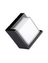 V-TAC 12W LED Стенна Лампа 4000К Черна Квадрат Полу Периферия - 218540 - 2