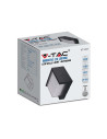 V-TAC 12W LED Стенна Лампа 4000К Черна Квадрат Полу Периферия - 218540 - 8