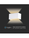 V-TAC 24W LED Стенна Лампа Бяла 4000К IP65 - 2976 - 8