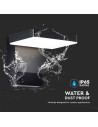 V-TAC 17W LED Стенна Лампа Черна Квадрат 3000К IP65 - 2944 - 2