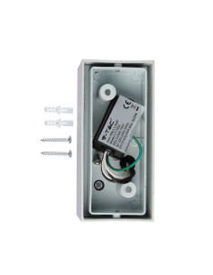 V-TAC Фасадно Тяло за Стена GU10 Квадрат Бяло Тяло Две Посоки IP44 - Цена | LEDs4economy 2
