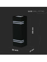 V-TAC Фасаден Аплик GU10 Сатен Никел 2W IP44 - 7512 - 5