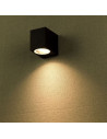 V-TAC Фасадно Тяло за Стена GU10 Алуминий Квадрат Черно Една Посока IP44 - 7510 - 2