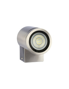 V-TAC Фасадно Тяло за Стена GU10 Сатен Никел Една Посока IP44 - 7506 - Цена | LEDs4economy