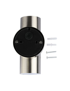 V-TAC Фасадно Тяло за Стена GU10 Сатен Никел Две Посоки IP44 - 7500 - Цена | LEDs4economy 2